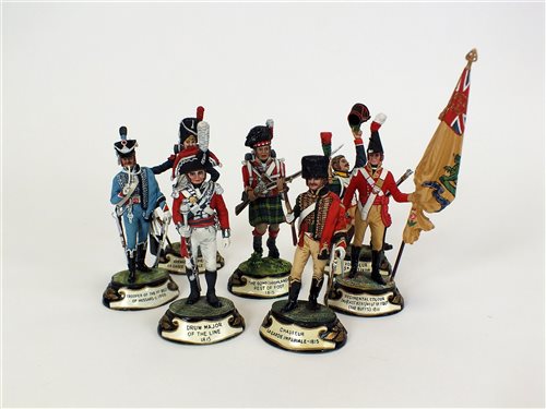Lot 679 - A collection of seven 80mm Chas C Stadden studios model figures