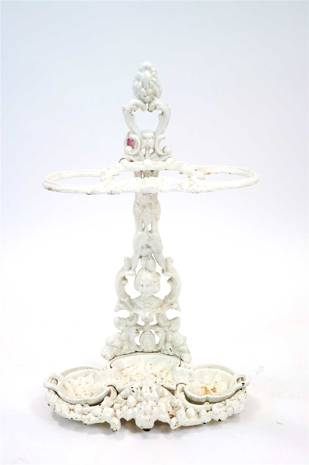 Lot 679 - A Victorian cast iron hall stick / umbrella stand