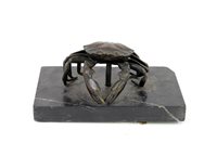 Lot 500 - A Japanese bronze study of a crab