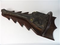 Lot 418 - Taxidermy:  A late Victorian head of a gharial