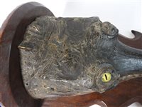 Lot 418 - Taxidermy:  A late Victorian head of a gharial