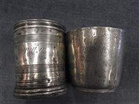 Lot 136 - A large collection of 15 assorted pewter measures