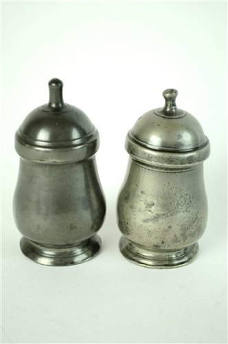 Lot 138 - Two 19th century spice canisters
