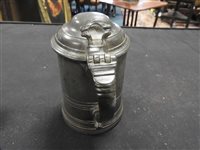 Lot 151 - A Victorian pewter trophy tankard, 1865