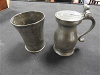 Lot 151 - A Victorian pewter trophy tankard, 1865