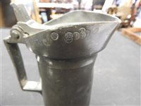 Lot 766 - A French 19th century pewter 1/2 litre measure