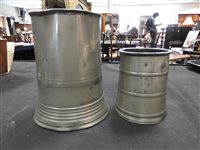 Lot 183 - A small collection of eight assorted pewter items