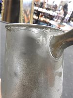 Lot 183 - A small collection of eight assorted pewter items