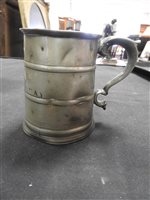 Lot 183 - A small collection of eight assorted pewter items
