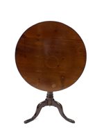 Lot 746 - A Victorian walnut and mahogany snap top tripod table
