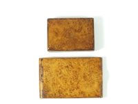 Lot 221 - Two 19th century burr wood snuff boxes