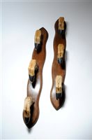 Lot 579 - Taxidermy: A pair of deer's foot coat hooks