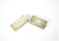 Lot 567 - Two William IV silver snuff boxes