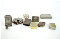 Lot 192 - A collection of vesta cases and boxes