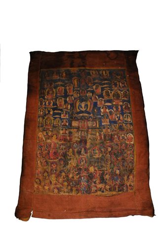 Lot 222 - A thangka of Samantabhadra and Samantabhadri, Tibet