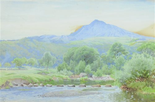 Lot 386 - Michael W King watercolour and three other watercolours