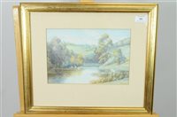 Lot 386 - Michael W King watercolour and three other watercolours