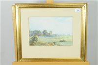 Lot 386 - Michael W King watercolour and three other watercolours