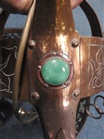 Lot 517 - An Arts and Crafts copper light fitting circa 1900