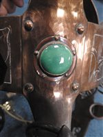 Lot 517 - An Arts and Crafts copper light fitting circa 1900