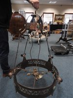 Lot 517 - An Arts and Crafts copper light fitting circa 1900