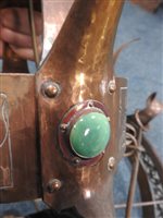 Lot 517 - An Arts and Crafts copper light fitting circa 1900