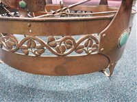 Lot 517 - An Arts and Crafts copper light fitting circa 1900