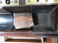 Lot 568 - A mahogany and brass bound campaign desk