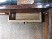 Lot 568 - A mahogany and brass bound campaign desk
