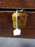 Lot 568 - A mahogany and brass bound campaign desk