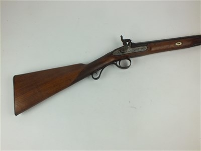 Lot 258 - 19th century percussion rifle