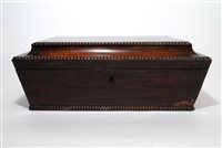 Lot 660 - A Regency mahogany sarcophagus shape caddy box