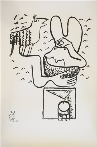 Lot 14 - Le Corbusier, nude with goat