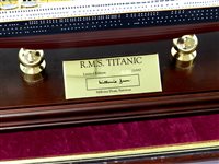 Lot 285 - Franklin Mint RMS Titanic Mahogany Signature Edition 395/1000