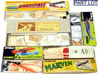 Lot 330 - 16 Vintage KeilKraft Model Aircraft Kits, Airbrush and Radio Control