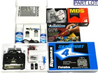 Lot 330 - 16 Vintage KeilKraft Model Aircraft Kits, Airbrush and Radio Control