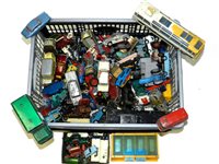 Lot 310 - Large Unboxed Group of Spot-On, Dinky, Matchbox, Britains, Corgi/Husky etc.