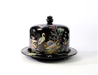 Lot 203 - A late Victorian cheese dome and stand