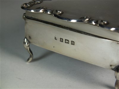 Lot 166 - Two silver mounted boxes