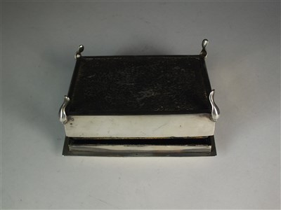 Lot 166 - Two silver mounted boxes