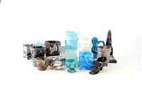 Lot 367 - A collection of Victorian slag glass