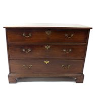 Lot 791 - 19th century mahogany chest of drawers