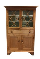 Lot 799 - A stripped pale pine kitchen dresser