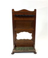 Lot 699 - An Edwardian snooker cue stand