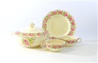Lot 190 - A Wedgwood part dinner service decorated with Roses