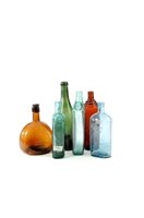 Lot 220 - A collection of assorted glass bottles