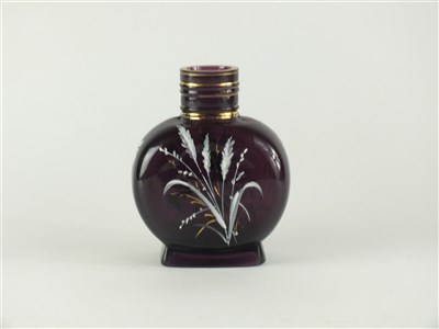 Lot 118 - A Victorian enamelled glass vase