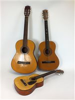 Lot 672 - Three acoustic guitars