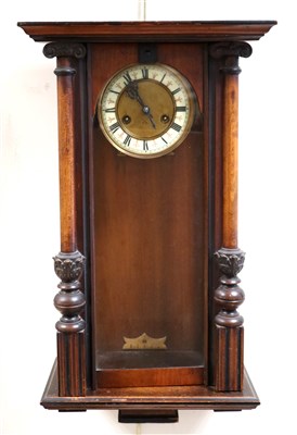 Lot 696 - A Victorian mahogany cased regulator wall clock