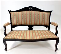 Lot 802 - A Victorian upholstered parlour sofa